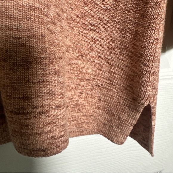Eileen Fisher XS 100% Organic Cotton Vneck Sweater Top 3/4 Sleeve Marled Relaxed - Picture 8 of 11
